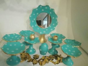 انواع آینه سفالی برای تزئین هفت سین